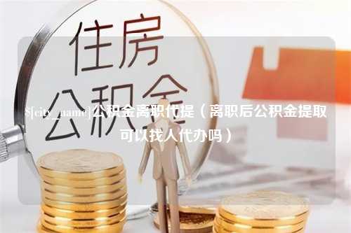 安溪公积金离职代提（离职后公积金提取可以找人代办吗）